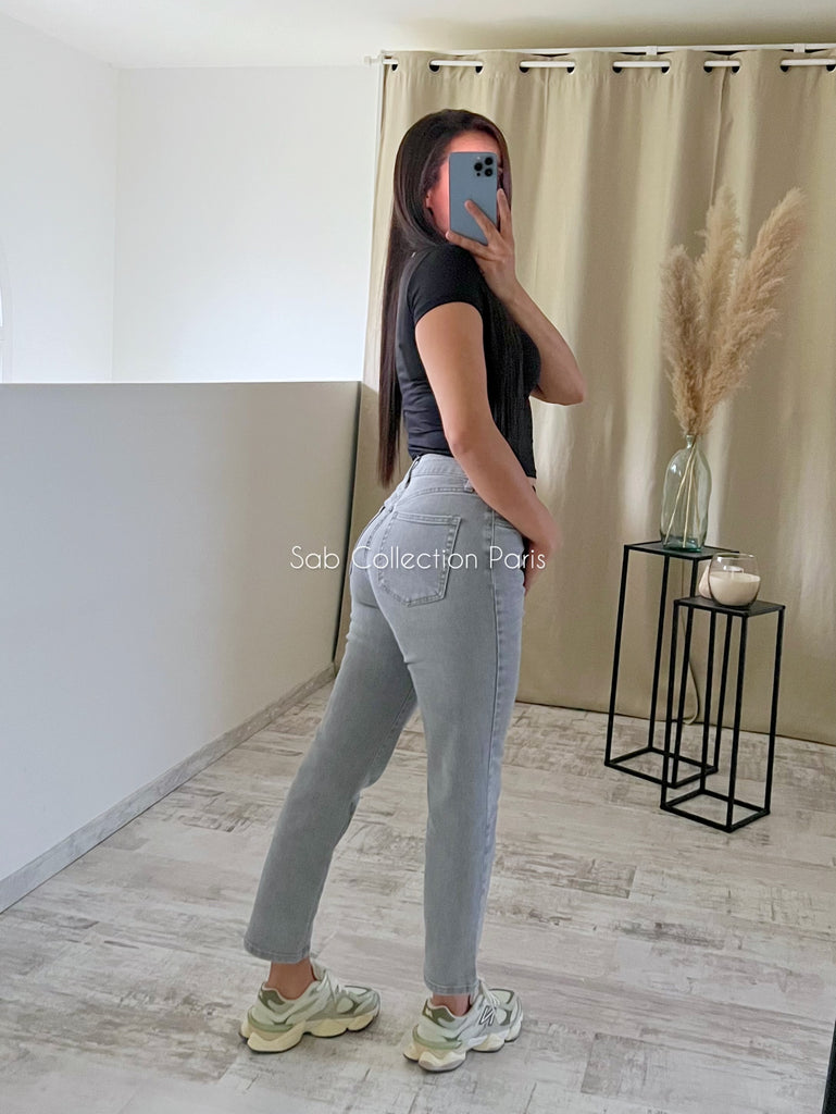 Jean MOM Fit Gris