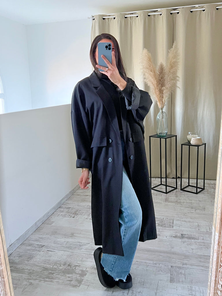 Blazer Oversize Long Noir