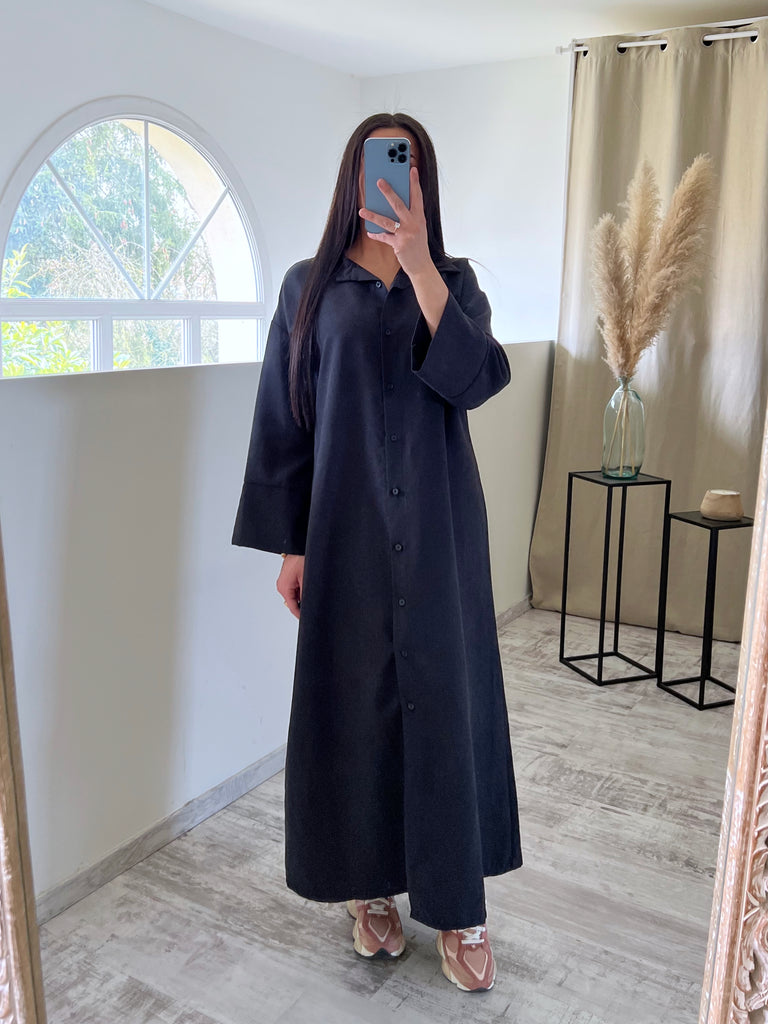 Robe Chemise Modest Noir