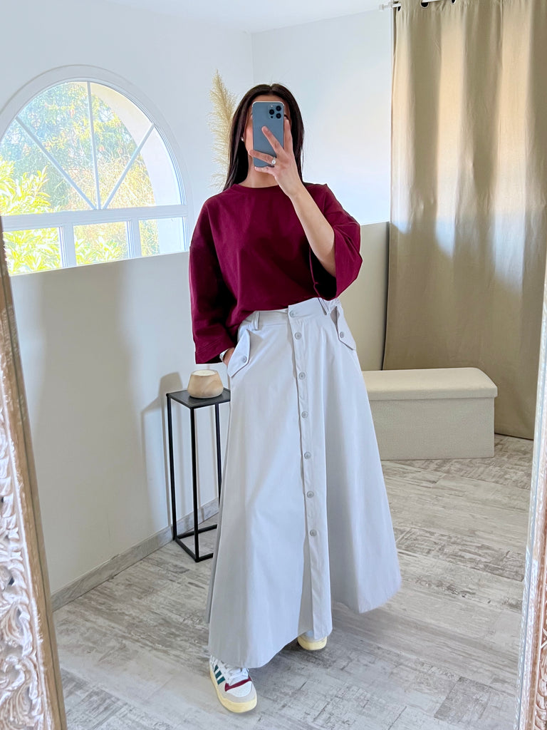 T shirt Oversize MODEST Bordeaux