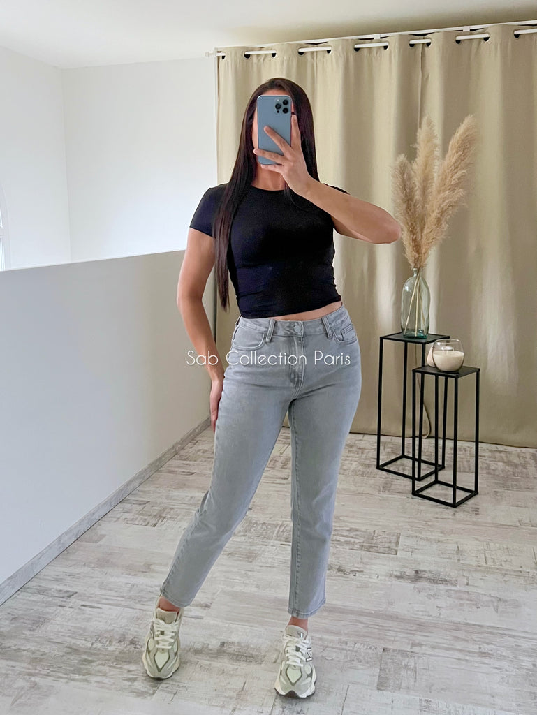 Jean MOM Fit Gris