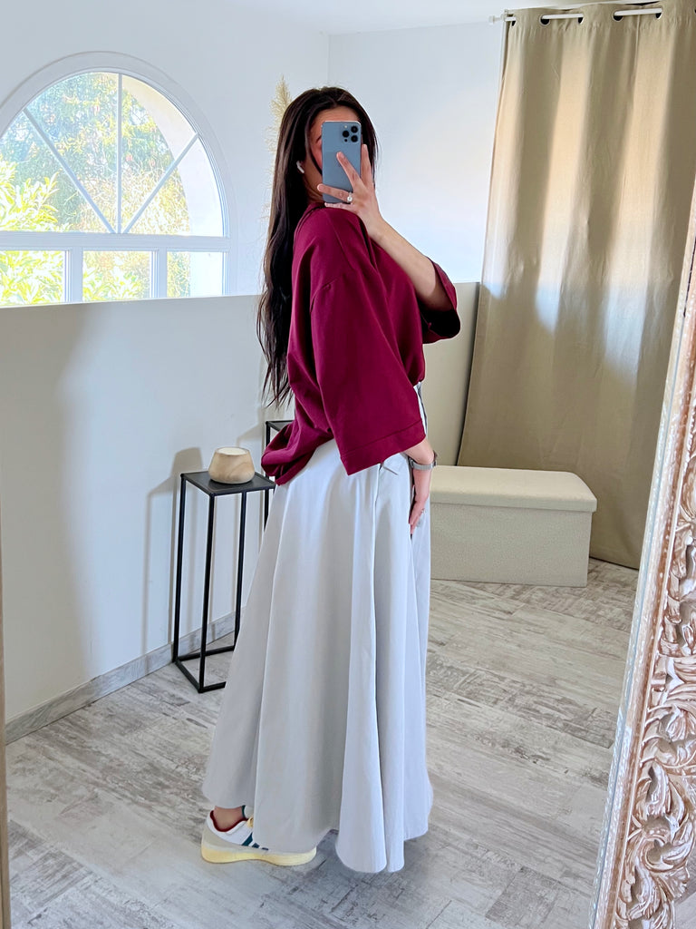 T shirt Oversize MODEST Bordeaux