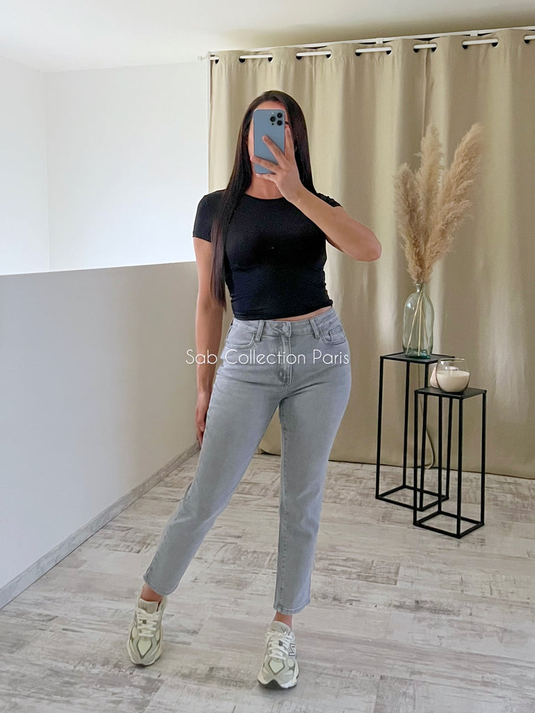 Jean MOM Fit Gris