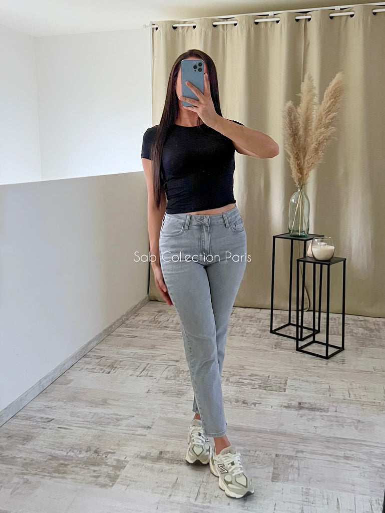 Jean MOM Fit Gris