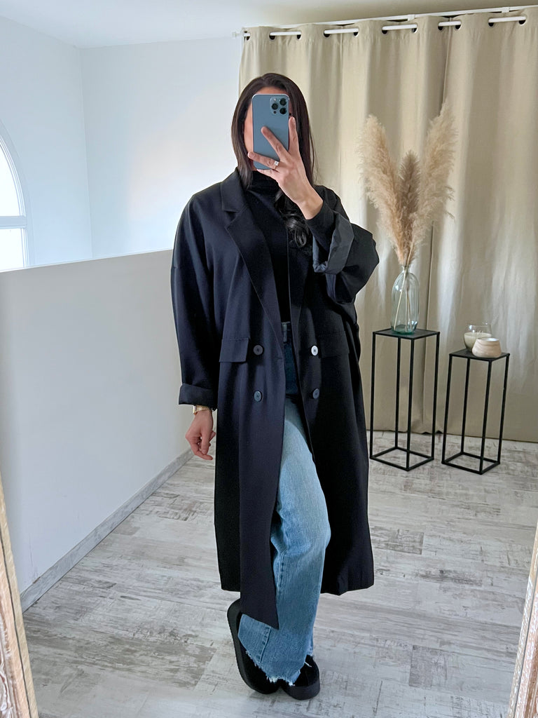 Blazer Oversize Long Noir