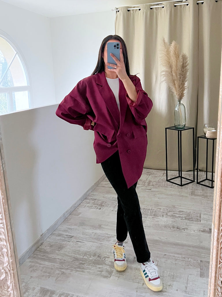 Blazer Oversize Bordeaux