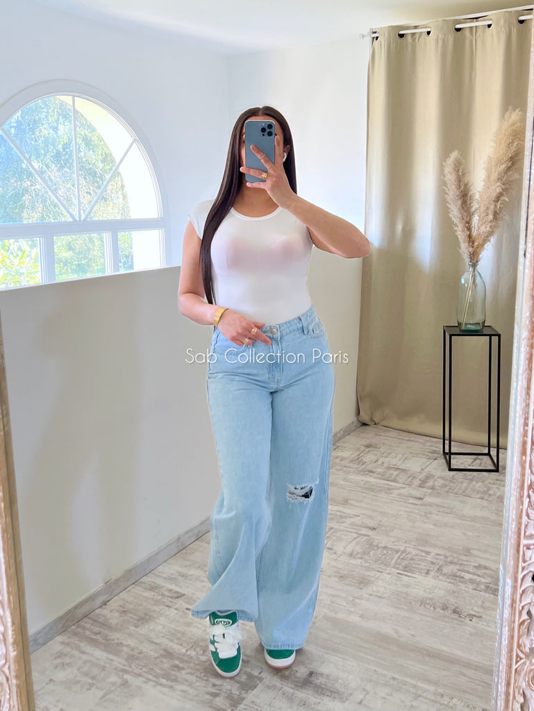 Jean Baggy R#2522 Bleu Clair