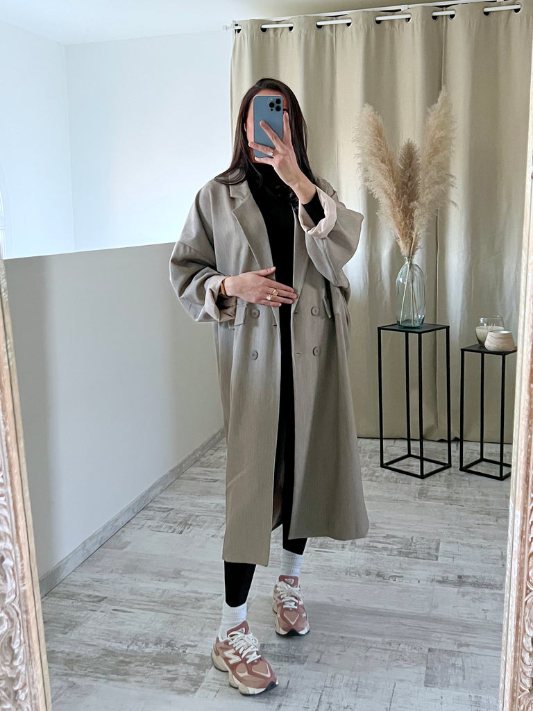 Blazer Oversize Long Taupe